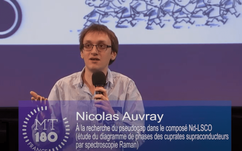 Nicolas Auvray sur France Inter (Ma thèse en 180 secondes)