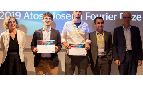 Filippo Vicentini and Alberto Biella receive the Atos – Joseph Fourier prize 2019