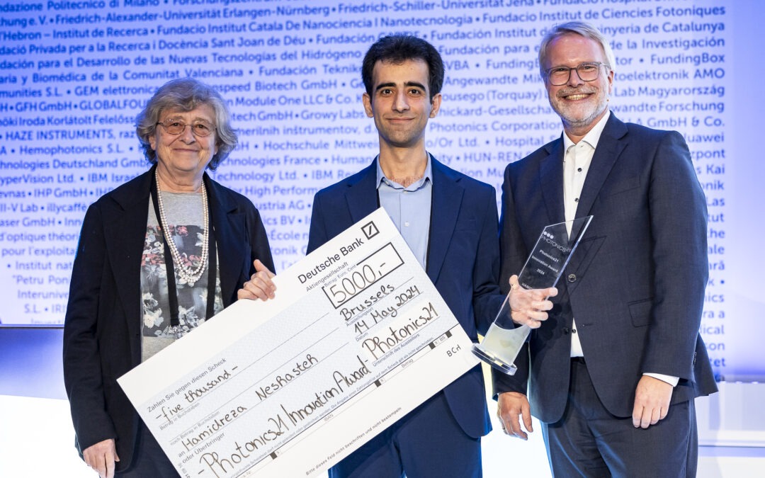Photonics Innovation Award 2024 for Hamidreza Neshasteh