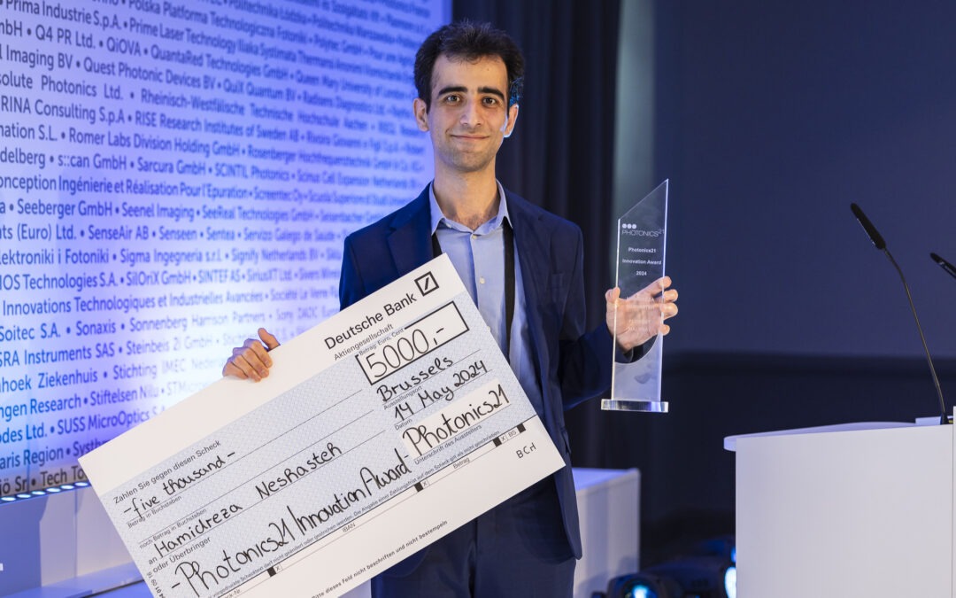Prix de l’Innovation en Photonique 2024 pour Hamidreza Neshasteh